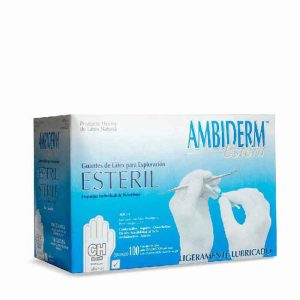 Guante estéril Ambiderm Talla Chica (Caja)