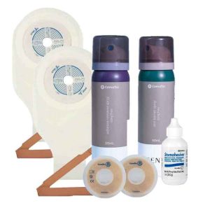 Kit de cuidado inicial para ostomías 2pzas plano