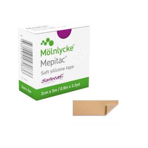 Mepitac Cinta de Fijación Suave de Silicona Safetac
