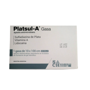 Platsul-A Gasa con Sulfadiazina de Plata y Lidoca?na